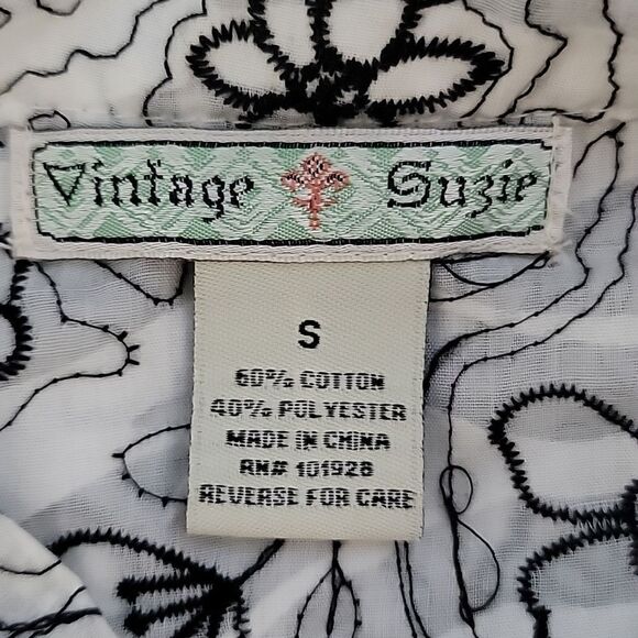 Vintage Suzie sleeveless blouse Size S - Picture 8 of 10